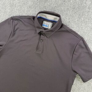 Twillory Athleisure Polo Shirt Mens Medium Black Athlounger Short Sleeve Golf
